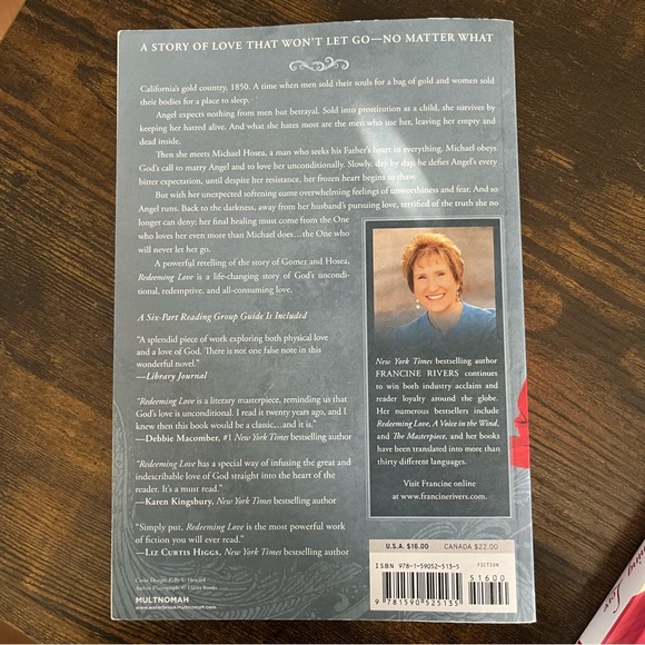Redeeming Love Book-40-Day Devotional By Francine Rivers/Karin Stock Buursma Set - Picture 3 of 11